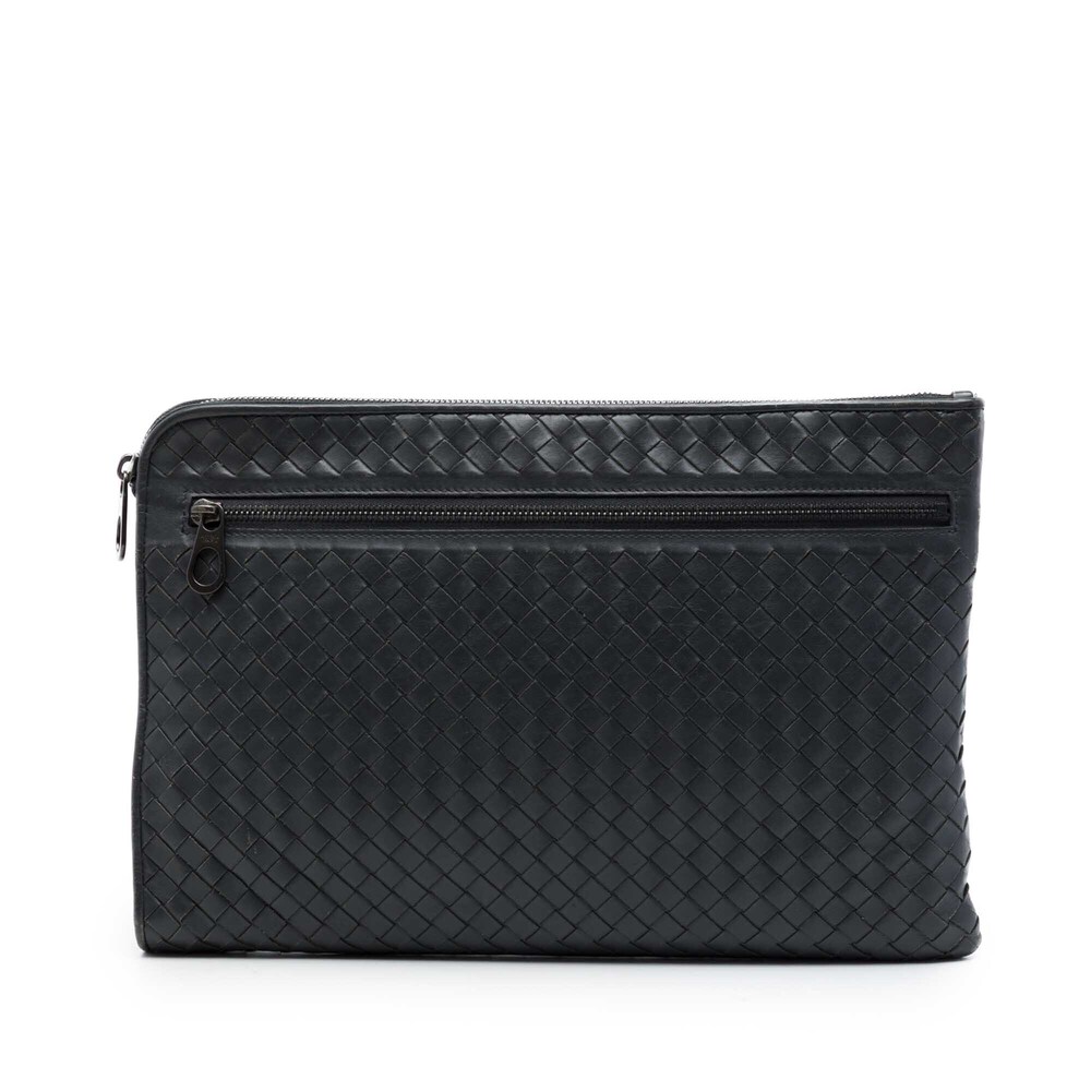 Pre-Loved Bottega Veneta Nappa Intrecciato Clutch
